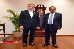 وزیر امور خارجه با مشاور امنیت ملی هند دیدار کرد