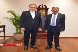 وزیر امور خارجه با مشاور امنیت ملی هند دیدار کرد