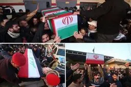 پیکر سردار سلیمانی روی دوش مردم عراق /آغاز مراسم وداع با حاج قاسم از کاظمین +عکس