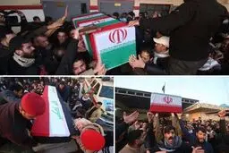 پیکر سردار سلیمانی روی دوش مردم عراق /آغاز مراسم وداع با حاج قاسم از کاظمین +عکس
