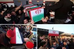 پیکر سردار سلیمانی روی دوش مردم عراق /آغاز مراسم وداع با حاج قاسم از کاظمین +عکس