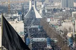 رستاخیز تهران| پیام لشکر میلیونی منتقمان از قلب ایران به کاخ سفید: انتقام سخت در راه است