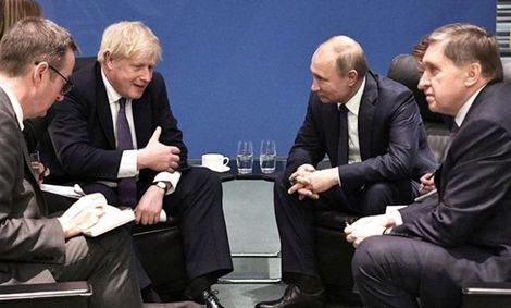 جانسون برای پوتین خط و نشان کشید