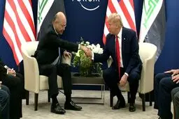 ترامپ در دیدار با برهم صالح: تعداد نظامیان آمریکایی در عراق کاهش یافته است
