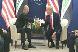 ترامپ در دیدار با برهم صالح: تعداد نظامیان آمریکایی در عراق کاهش یافته است