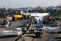 پوشش امدادی حادثه خروج هواپیمای تهران – ماهشهر