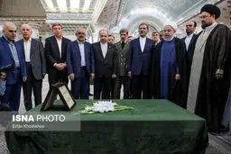 تجدید میثاق رییس جمهوری و اعضای هیات دولت با آرمان های امام راحل