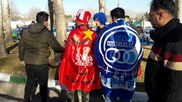 گزارش تصویری از حضور هواداران پرشور پرسپولیس و استقلال درشهرآورد