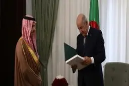 وزیر خارجه عربستان با رئیس جمهور الجزائر دیدار و گفت‌وگو کرد