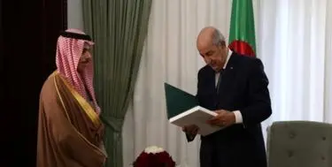 وزیر خارجه عربستان با رئیس جمهور الجزائر دیدار و گفت‌وگو کرد