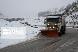 بارش برف در محور اسالم به خلخال