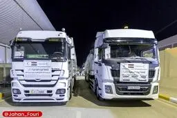 ارسال ۱۰ کامیون کمک بشردوستانه از کربلا به ایران
