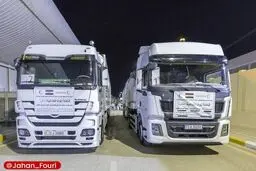 ارسال ۱۰ کامیون کمک بشردوستانه از کربلا به ایران