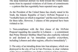 قالیباف: پس از ۳ نقض کلیدی چارچوب مورد تواقق، آتش‌بس و مذاکره بی‌معناست/ تهاجم به لبنان، تجاوز به آسمان ایران و انکار حق غنی‌سازی، نقض سه بند کلیدی چارچوب مورد توافق است