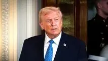 ترامپ: من نمی‌توانم بگویم چه اتفاقی می‌افتد، اما به‌نظر می‌رسد ایرانی‌ها این گزینه (اعدام) را از روی میز برداشته‌اند ولی گزینه نظامی من روی میز است