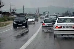 بارش برف و باران در ۱۰ استان/ ترافیک نیمه‌سنگین در محور‌های ورودی پایتخت