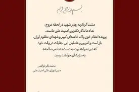ذوالقدر: پرونده انتقام خون شهدای ایران همچنان باز است