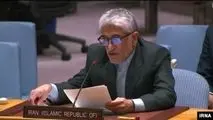 ایروانی: شورای امنیت باید تخلفات آمریکا را صراحتا و با نام واقعی آنها بیان کند
