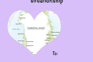 کاخ سفید کارت تبریک روز ولنتاین با تصویر گرینلند منتشر کرد و خواستار رویکردی «صریح» شد!