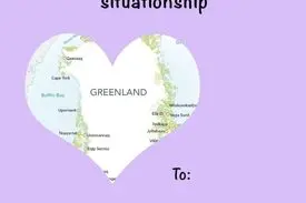 کاخ سفید کارت تبریک روز ولنتاین با تصویر گرینلند منتشر کرد و خواستار رویکردی «صریح» شد!