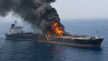نیروی دریایی سپاه: ابرنفتکش حامل بیش از ۲ میلیون بشکه نفت در تنگه هرمز منفجر شد+ ویدیو