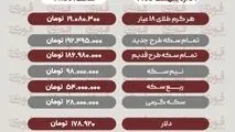 قیمت طلا، سکه و دلار امروز پنجشنبه 31 اردیبهشت