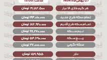 قیمت طلا،سکه و دلار و سایر ارزها (27 بهمن‌ماه 1404)