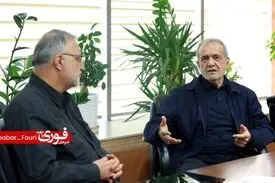 دیدار پزشکیان با زاکانی