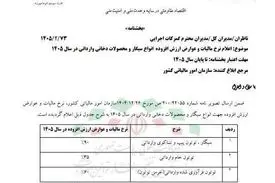 نرخ مالیات انواع سیگار در سال ۱۴۰۵ اعلام شد