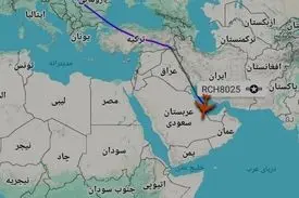 فرود C-5 Galaxy آمریکا در العدید قطر