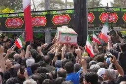 خاکسپاری شهدای مقاومت ملی فردا در بهشت زهرا(س)