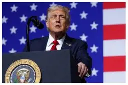 ذوق ترامپ از دیدن عکس خودش روی کراوات یک نماینده جمهوری خواه+ فیلم