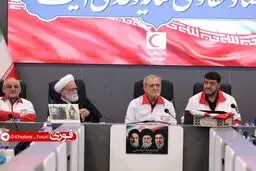 تأکید پزشکیان بر آمادگی کامل دولت برای پشتیبانی از فعالیت‌های هلال‌احمر