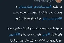 محمد مهاجری: کدام مسئولان رأی به مسدود ماندن اینترنت دادند؟