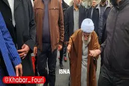 حضور آیت الله جنتی در راهپیمایی ۲۲ بهمن تهران