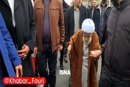 حضور آیت الله جنتی در راهپیمایی ۲۲ بهمن تهران