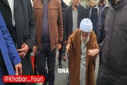 حضور آیت الله جنتی در راهپیمایی ۲۲ بهمن تهران