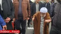 حضور آیت الله جنتی در راهپیمایی ۲۲ بهمن تهران