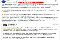 واکنش سفارت ایران به تهدیدات مسئول سیاست خارجی اتحادیه اروپا