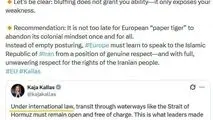 واکنش سفارت ایران به تهدیدات مسئول سیاست خارجی اتحادیه اروپا
