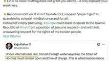 واکنش سفارت ایران به تهدیدات مسئول سیاست خارجی اتحادیه اروپا