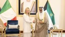 استقبال غیرمعمول امیر کویت از جورجیا ملونی در کویت