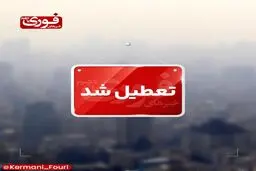 تعطیلی ادارات و مراکز آموزشی کرمان به‌دلیل آلودگی هوا