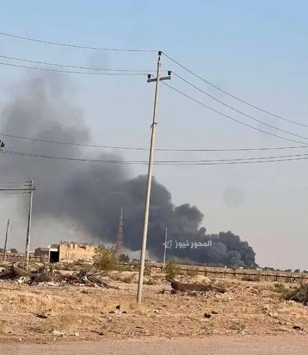 شعله‌های آتش در کویت از مرز عراق قابل مشاهده است