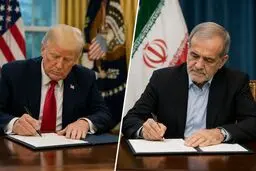 پزشکیان و ترامپ یادداشت تفاهم اسلام‌آباد را امضا کردند/اجرای توافق از روزهای آینده