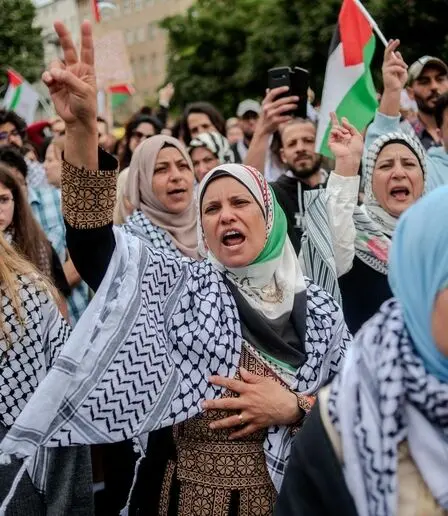طنین سرود فلسطین در خیابان‌های برلین+ ویدیو