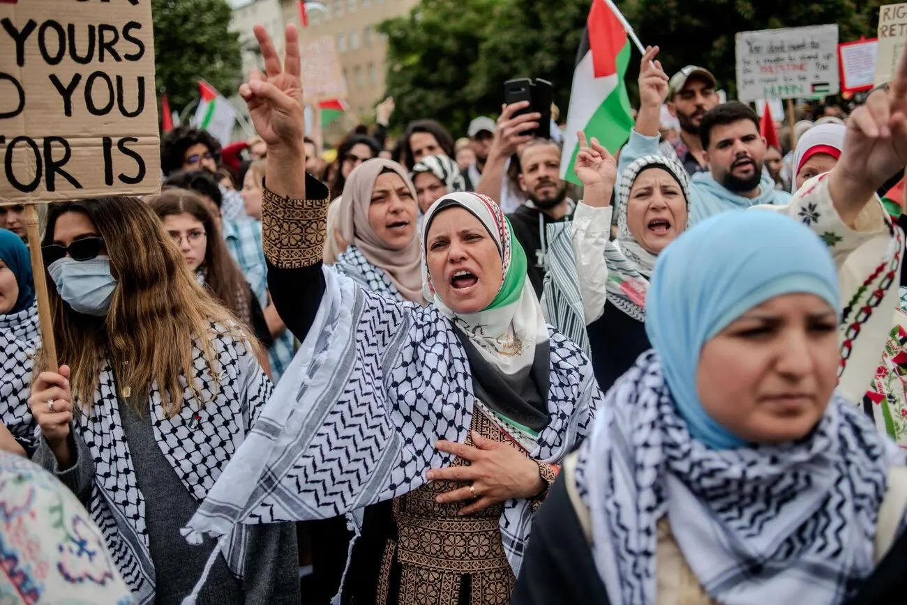 طنین سرود فلسطین در خیابان‌های برلین+ ویدیو