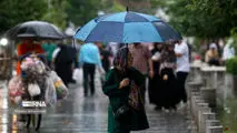 رگبار باران در ۱۱ استان