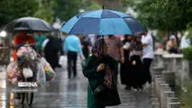 رگبار باران در ۱۱ استان
