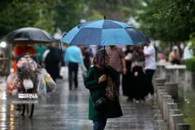 رگبار باران در ۱۱ استان